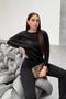 Women's Bat Sleeve Silvery Blouse - 2