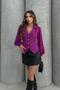 Women's Button-Detail Sleeve Chiffon Blouse - 3