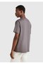 Men's Anthracite 100% Cotton Oversize T-Shirt with Patch Pocket Detail - 3