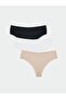 Lace Detailed Brazilian Panties 3 Pack - 2