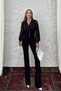 Women's Stone Embroidery Detailed Double Breasted Collar Blouse - 4