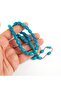 7X11Mm Dark Turquoise Rosary - Beyzi Cut Amber Tightening - 4