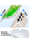 Magnetic Slim Clear Case for Samsung S25 Ultra, MagSafe Compatible, Shockproof, Diamond Clear - 2