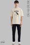 Unisex Crew Neck Harry Potter Printed Cotton Oversize Short Sleeve T-Shirt - 5