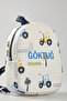 [with the Name You Want with Embroidery] - Tractors 0-8 Years - Nursery, Kindergarten Kids Backpack - 3