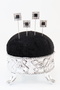 4' Square Black Stone Scarf Shawl and Turban Pin Hijab Pin - 3