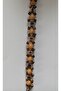 Bohemian Wooden Bead Embroidered Copper Bracelet - 2