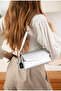 Gloria Model Silver Leather Women's Hand and Shoulder Bag