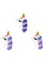 Unicorn Icing Decorations for Cakes, Cupcakes and Cookies