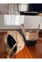 Wicker Jute Basket Flower Pot Gift Basket Organizer Decorative Basket - 3