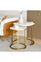 2 Piece Round Coffee Table Set