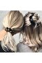 SPRUNCHIE True Black - Spiral Hair Ring & Scrunchie, No Kink, Strong Hold, 90s Trend - 4