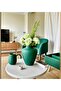 Scandinavian Style Bohemian Trend Simple Decorative Ceramic Green 17cm Vase - 3