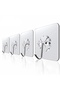 Hanger 5 Pieces Transparent Strong Wall Hanger Adhesive Suction Cup Hook Kitchen Bathroom