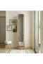 Iron Mirrored Shoe Cabinet Pine finish - 3