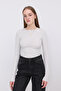 Crew Neck Basic Blouse B1496-Dk2 - 2