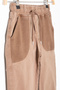 Brown Pocket Woven Detailed Elastic Waist Boy's Linen Trousers 20415 - 3