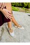 Women's White Ballerina Shoes (Slim Fit) - 2