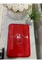 Plastic Rectangular Pyrex Cover Red 2 Pieces - 2