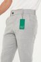 New Season Men's Gray Color Quality Flexible Ankle Length Fabric Trousers - 3