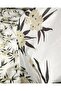 White Floral Thin Jersey Width: 140 - 6