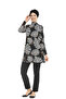 Women's Black Patterned Long Sleeve Hijab Swimsuit Hzl25S-Ar268-515