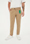 New Season Men's Cream Color Quality Flexible Ankle Length Fabric Trousers