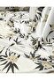 White Floral Thin Jersey Width: 140 - 5