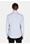 Regular Fit Shirt Neck Striped Men's Blue Long Sleeve Shirt - 2