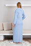 Maternity nightgown and robe set with shawl collar viscose 2-piece maternity set / slippers and crown gifted - 3