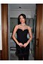 Black Skirt Slit Dress - 7