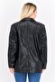 Women Petite Fit Plaid Semi-Formal Blazer, Black - 2