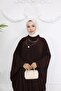 فستان حجاب طويل بأزرار وياقة نسائية - 4