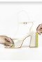 Women's 10 cm Platform White Indoor Bridal Shoes - 3