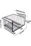 2 Pack Under Shelf Basket with Hooks – Stable Hanging Storage for Kitchen,  Bathroom (Black) - 7