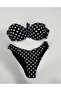 Women's Black Polka Dot Lined Bikini Suit Hzl25S-Lc2223 - 5