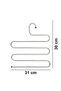 5 Pcs 5 Tiers Metal Pants and Shawl Hanger Inside Wardrobe Scarf Hanger Multi Hanger - 4