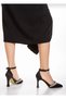 Satin Material Women's Evening Dress Shoes with Stone on the Front - 3