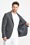 Men's Solid 360 All Direction Stretching Slim Fit Slim Fit Mono Collar Basic Blazer Jacket - 6