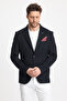 Men's Solid 360 All Direction Stretching Slim Fit Slim Fit Mono Collar Basic Blazer Jacket - 5