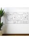 Writable Turkey Map Magnetic Wall Sticker 110 x 56 cm