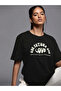 Printed Oversize T-shirt - Black