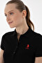 Women's Black Basic Polo Neck T-Shirt 50280037-Vr046 - 2