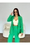 Linen Trousers Jacket Set - 2