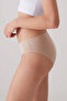 Women's 5-Piece Economical Pack Black-white-tan 2056 No Show Classic Cotton Basic Panties - 4