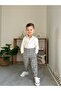 Striped Cotton Linen Bayramlik Top and Bottom Set