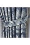 Elite Blue Panel Background Curtain 1/3 Pleated Single Sash - Wrinkle Free, Stylish and Modern