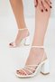 White Patent Leather Women's Classic Heeled Shoes 20282