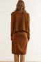 Women's camel hair dress fisherman sweater knitwear set tkm-19000356 - 8