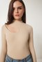 Women's Cream White 2-Pack Cut Out Detailed Ribbed Knitted Blouse Gt00235 - 6